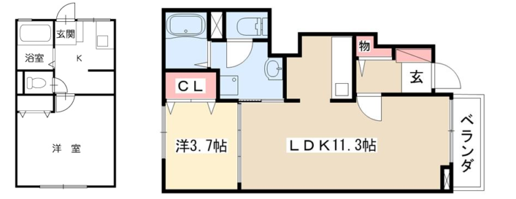 1K,1LDK,間取り